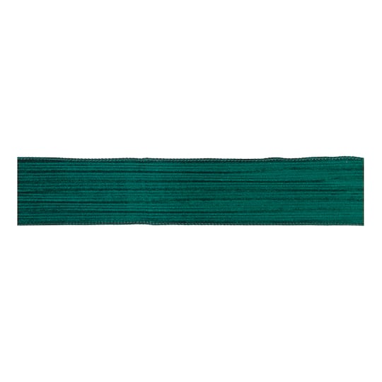 Melrose 2.5" x 10yd. Emerald Textured Wired Ribbon